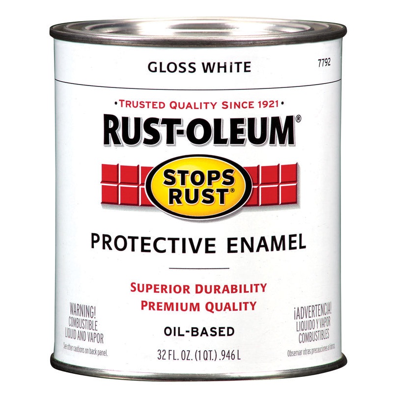 Rust-Oleum Oil Based Protective Enamel White Gloss 1 qt.