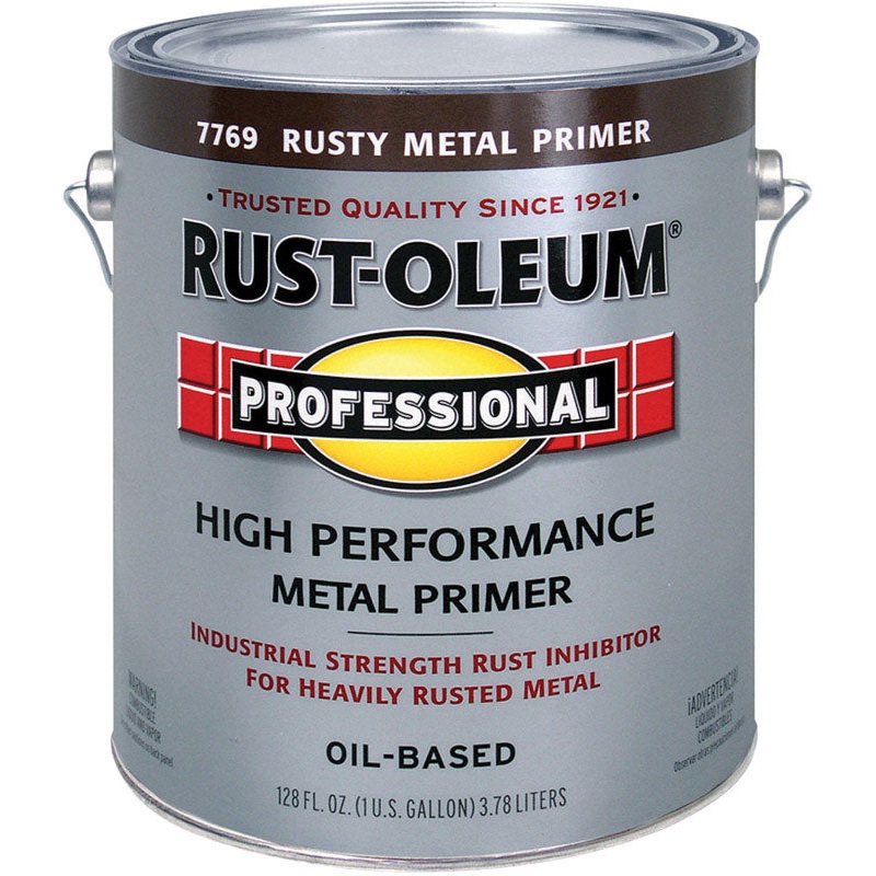 Rust-Oleum Professional Oil-Based Interior and Exterior Rusty Metal Primer 400 VOC 1 gal. Red