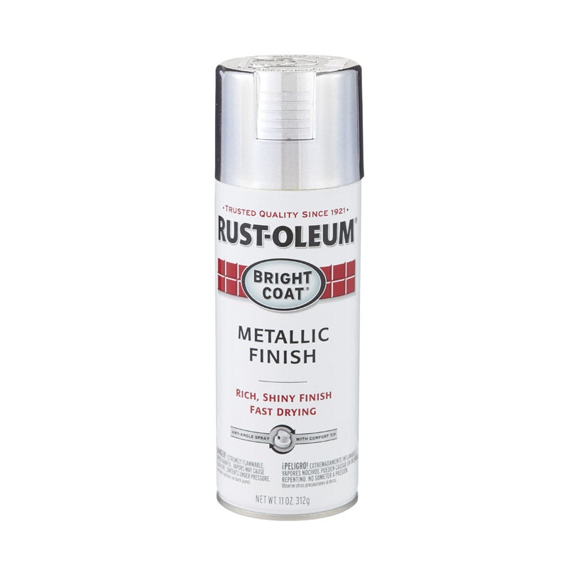 Rust-Oleum Stops Rust Aluminium High Gloss Bright Coat Metallic Spray 11 oz.