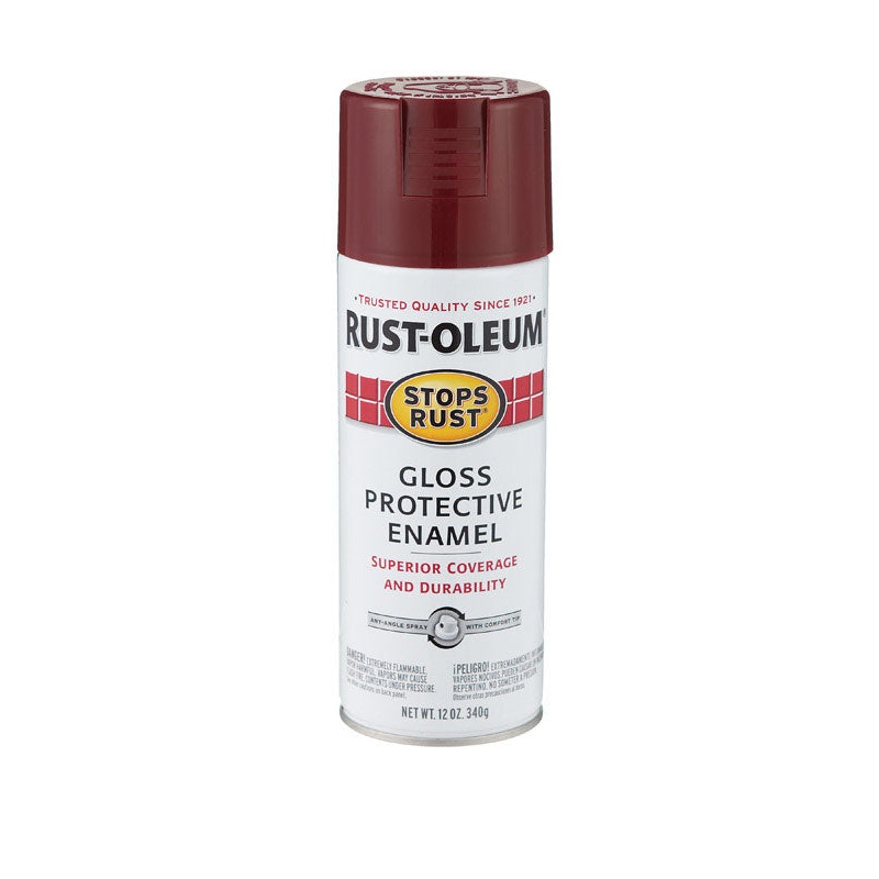 Rust-Oleum Stops Rust Burgundy Gloss Protective Enamel Spray 12 oz.