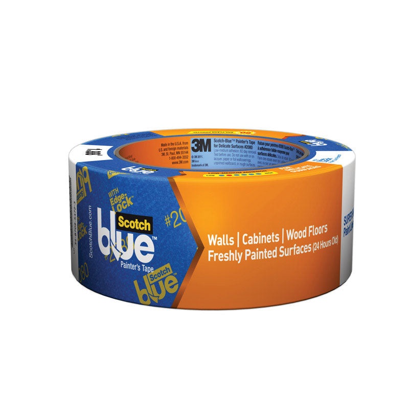 Scotch 1.88 in. W x 60 yd. L Delicate Surface Painter’s Tape Low to Medium Strength Blue 1 pk