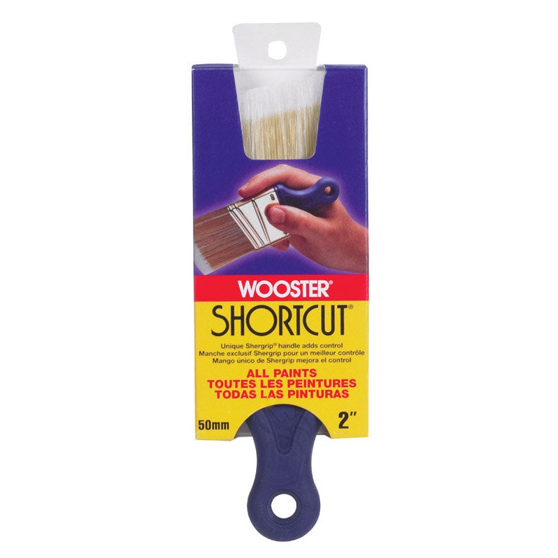 Wooster Shortcut 2 in. W Angle Synthetic Blend Paint Brush