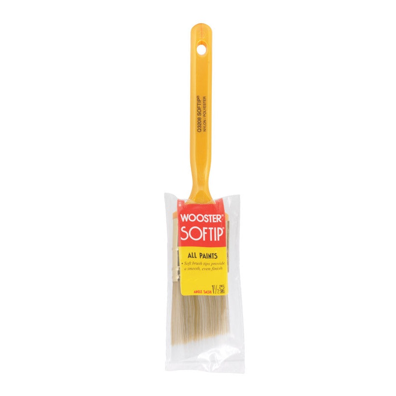 Wooster Softip 1 1/2 in. W Angle Nylon Polyester Trim Paint Brush