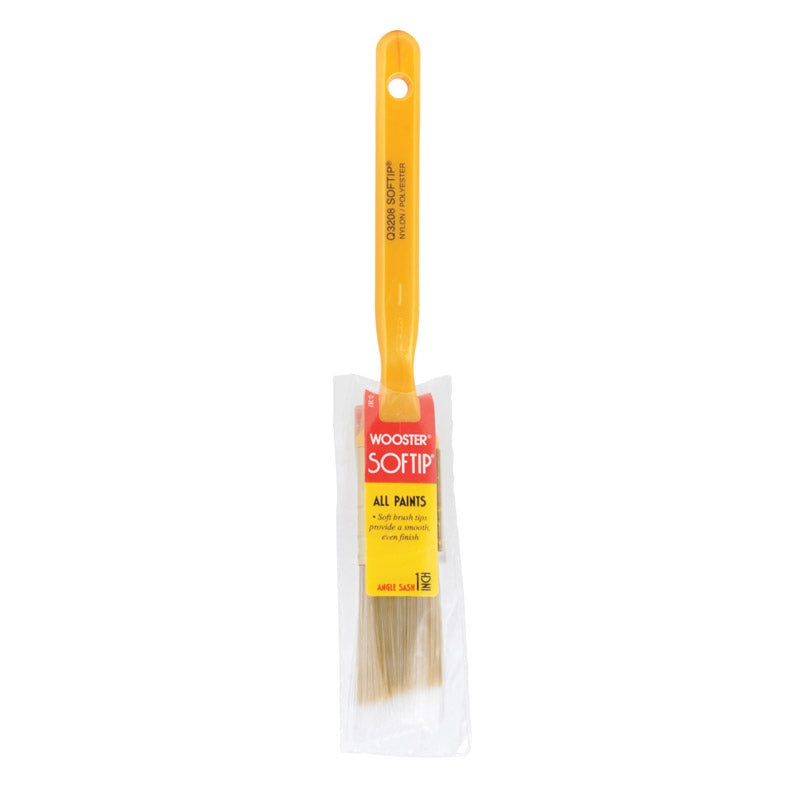 Wooster Softip 1 in. W Angle Nylon Polyester Trim Paint Brush