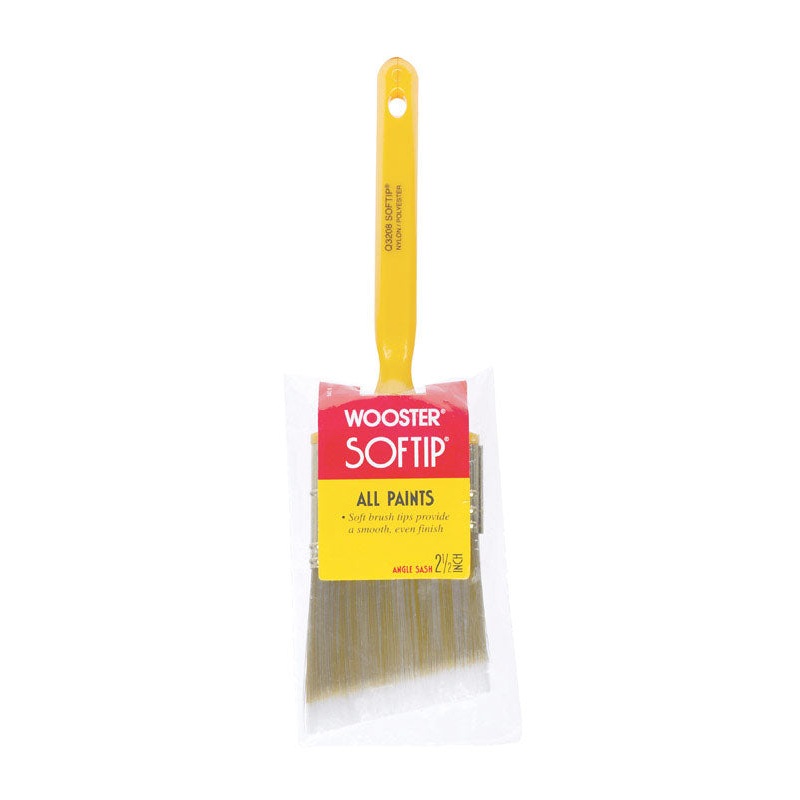 Wooster Softip 2 1/2 in. W Angle Nylon Polyester Trim Paint Brush