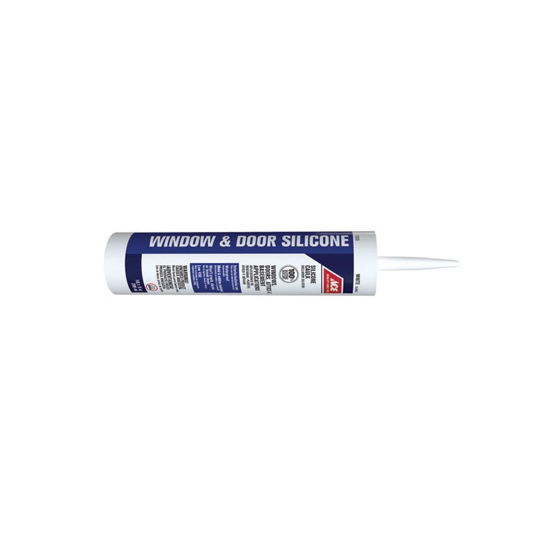 Ace 100% Silicone Architectural Grade Sealant White 10.1 oz.