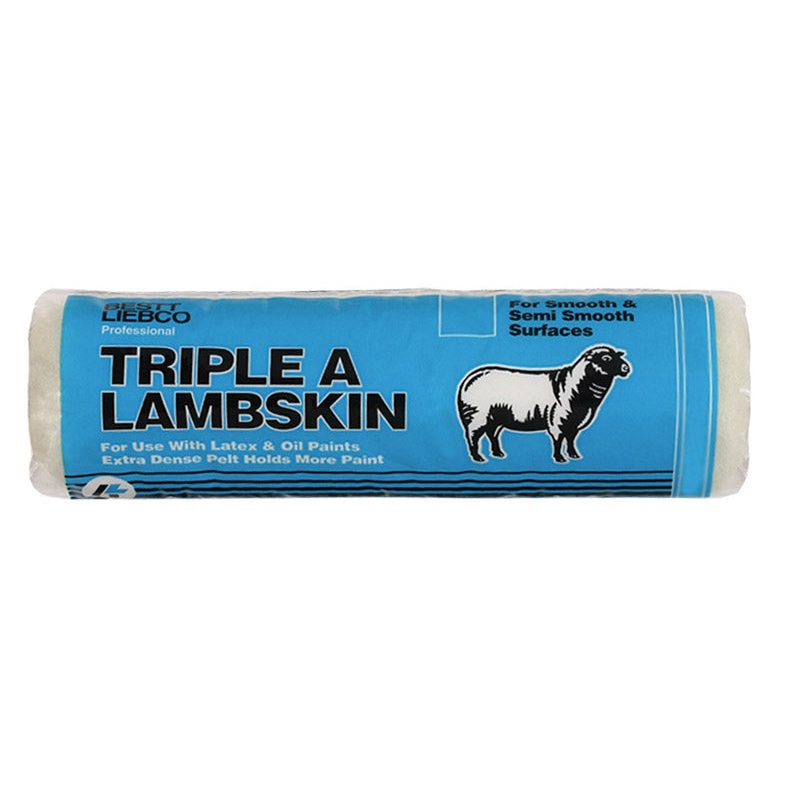 Bestt Liebco Triple A Lambskin Paint Roller Cover 3/4 in. L x 9 in. W