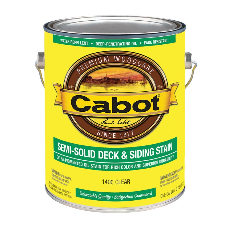Cabot Semi-Solid Oil-Based Deck and Siding Stain Clear 1 gal.
