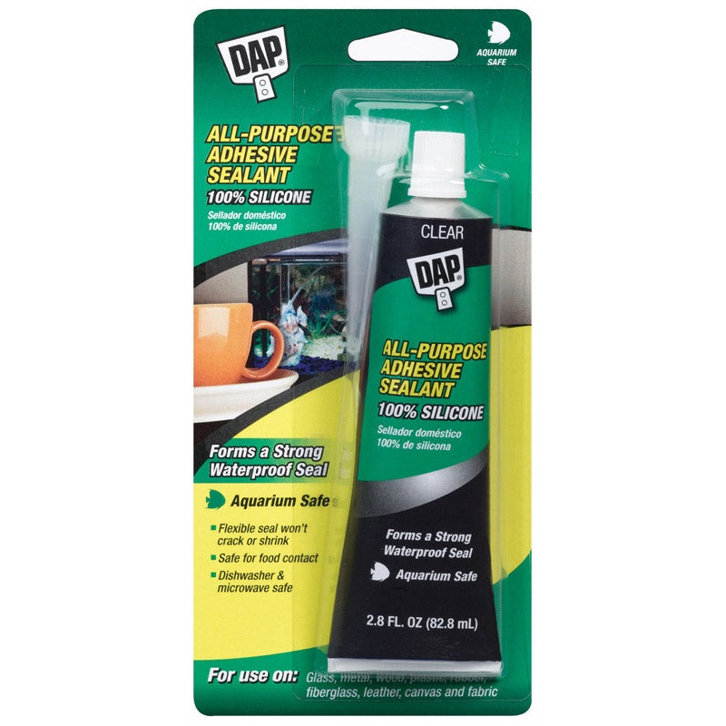 DAP Aquarium Silicone Rubber Sealant Clear 2.8 oz.