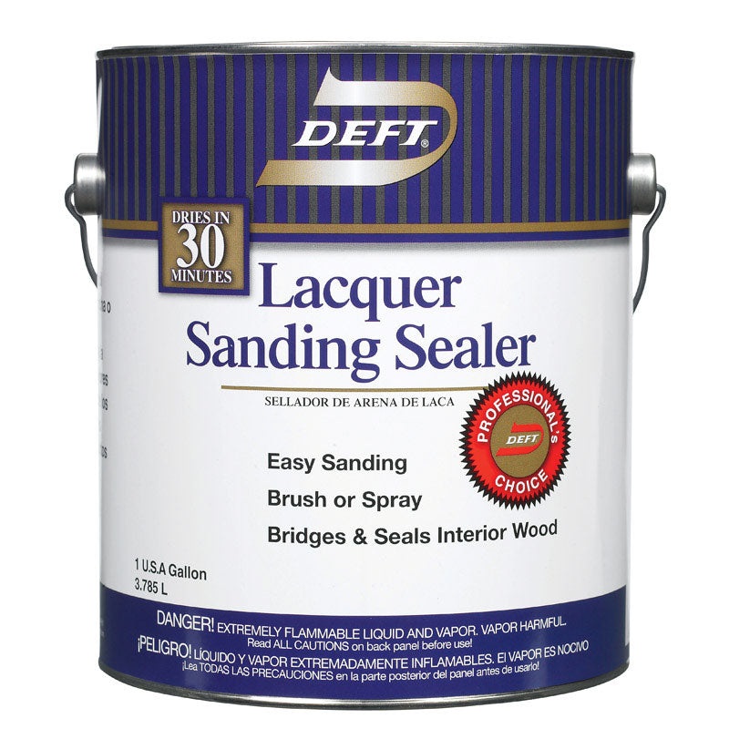 Deft Alkyd Lacquer Sanding Sealer Clear Lacquer 1 gal.