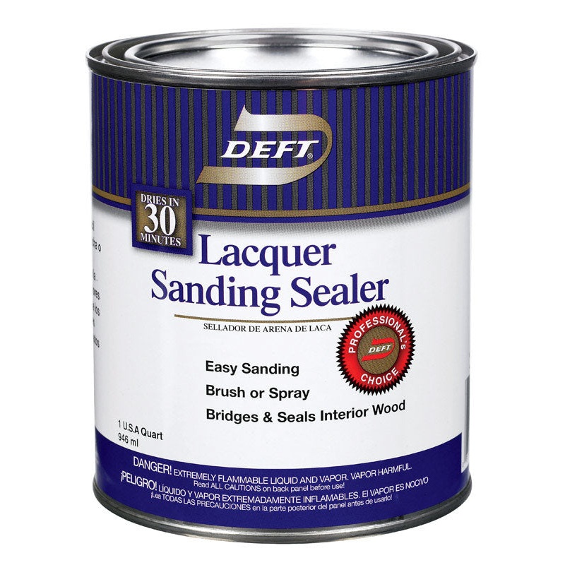 Deft Alkyd Lacquer Sanding Sealer Clear Lacquer 1 qt.