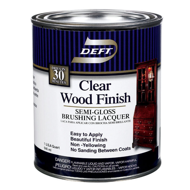Deft Wood Finish Lacquer Semi-Gloss 1 qt.