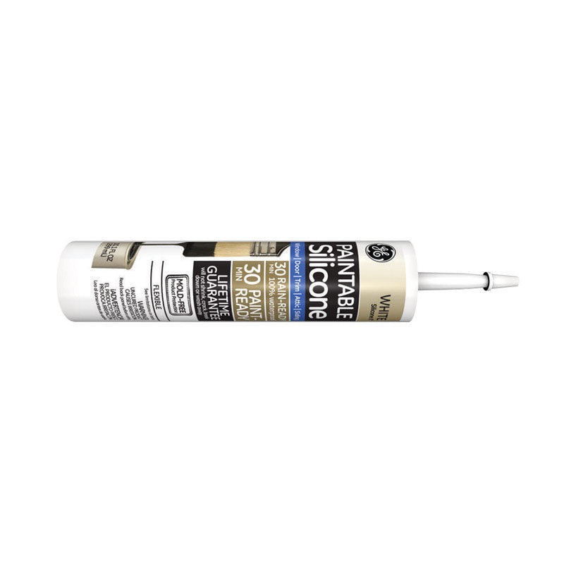 GE Silicone II Caulk White 10.1 oz.