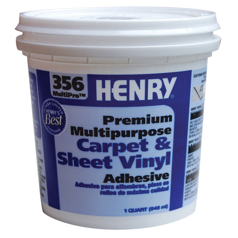 Henry 356 MultiPro Premium Multipurpose Carpet & Sheet Vinyl Adhesive 1 qt.