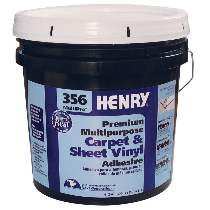 Henry 356 MultiPro Premium Multipurpose Carpet & Sheet Vinyl Adhesive 4 gal.