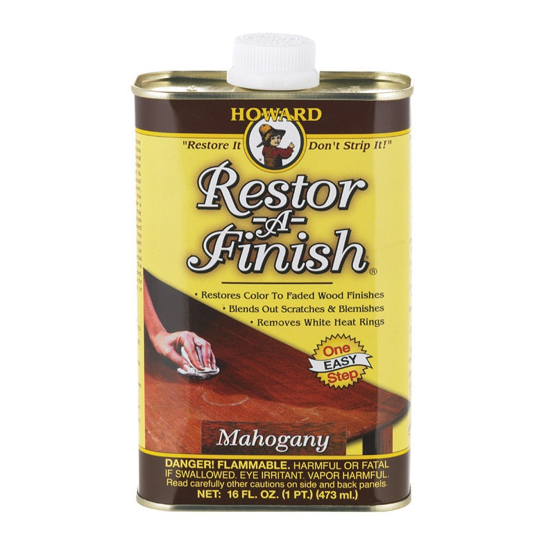 Howard Restor-A-Finish Semi-Transparent Mahogany Oil-Based Wood Restorer 1 pt.