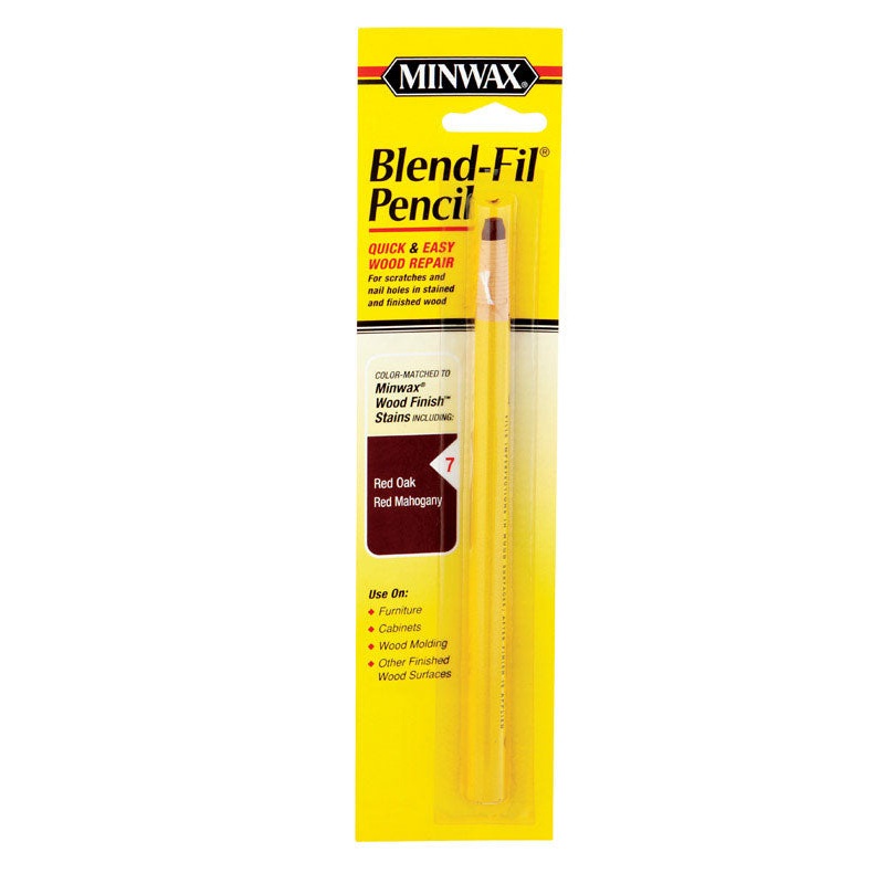 Minwax Blend-Fil No. 7 Wood Wood Pencil Red Mahogany, Red Oak