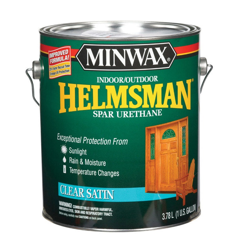 Minwax Helmsman Indoor and Outdoor Clear Satin Spar Urethane 1 gal.