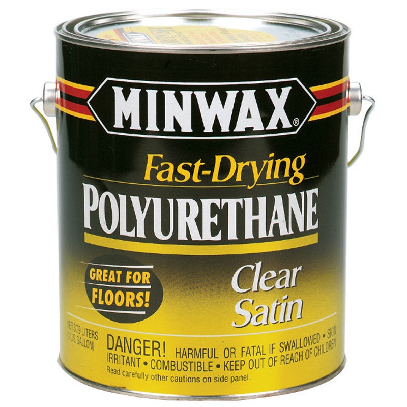 Minwax Indoor Clear Satin Fast Drying Polyurethane 1 gal.