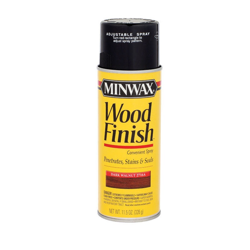 Minwax Wood Finish Transparent Oil-Based Spray Stain Dark Walnut 11.5 oz.