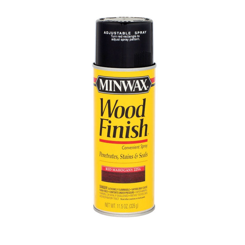 Minwax Wood Finish Transparent Oil-Based Spray Stain Red Mahogany 11.5 oz.