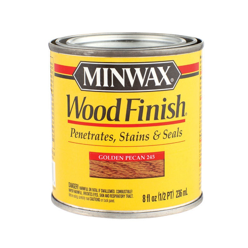 Minwax Wood Finish Transparent Oil-Based Wood Stain Golden Pecan 1/2 pt.