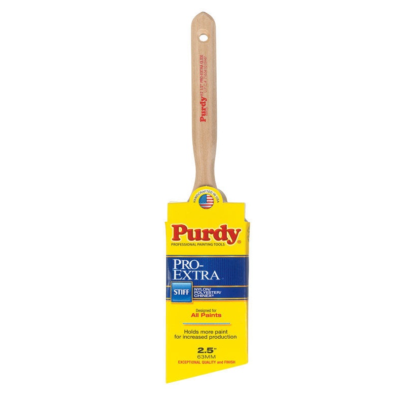 Purdy Pro-Extra Glide 2-1/2 in. W Angle Nylon/Polyester/Chinex Paint Brush