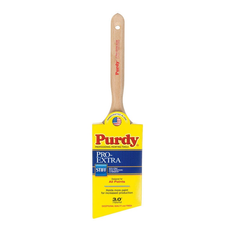 Purdy Pro-Extra Glide 3 in. W Angle Nylon/Polyester/Chinex Paint Brush