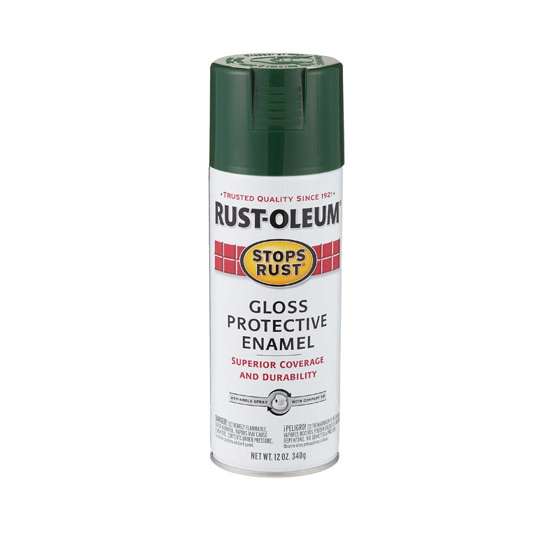 Rust-Oleum Stops Rust Hunter Green Gloss Protective Enamel Spray 12 oz.