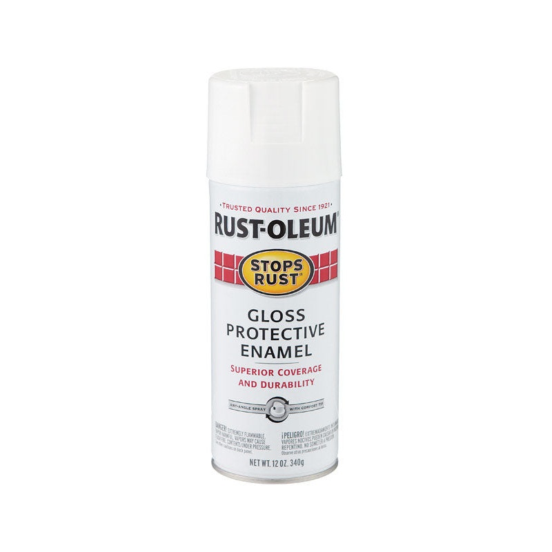Rust-Oleum Stops Rust White Gloss Protective Enamel Spray 12 oz.