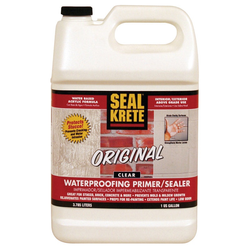 Seal Krete Original Clear Water-Based Waterproofing Primer & Sealer 1 gal.