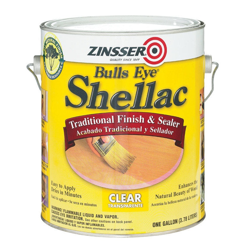 Zinsser Bulls Eye Clear Shellac Finish and Sealer 1 gal.
