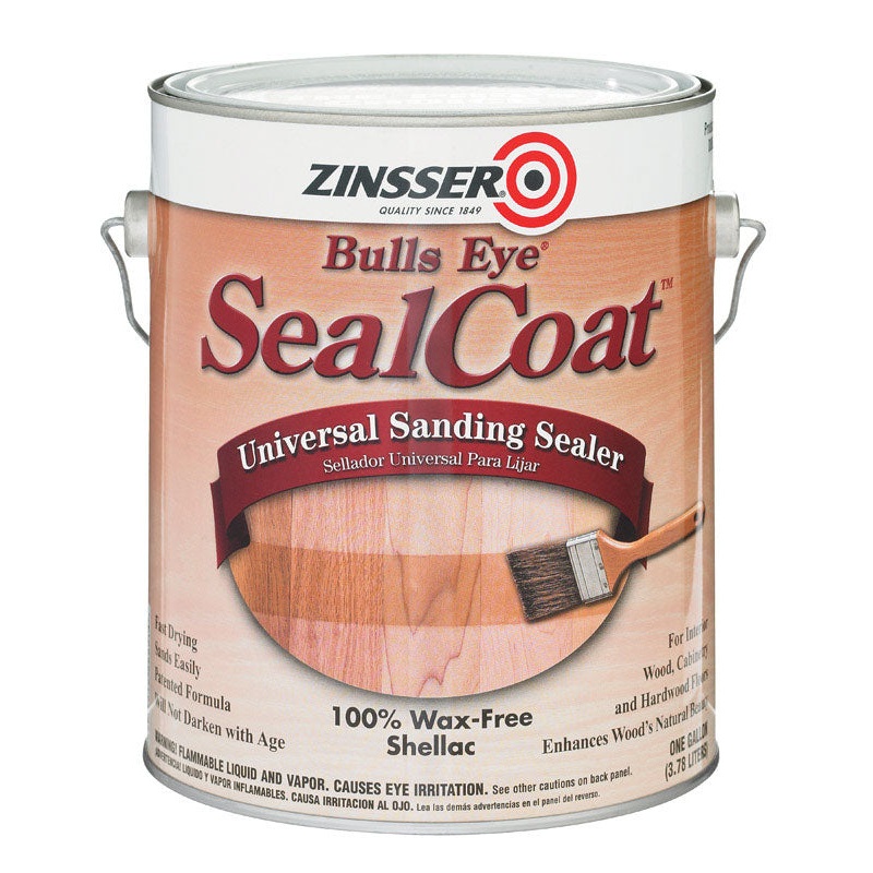 Zinsser Bulls Eye SealCoat Oil-Based Sanding Sealer Clear Matte 1 gal.