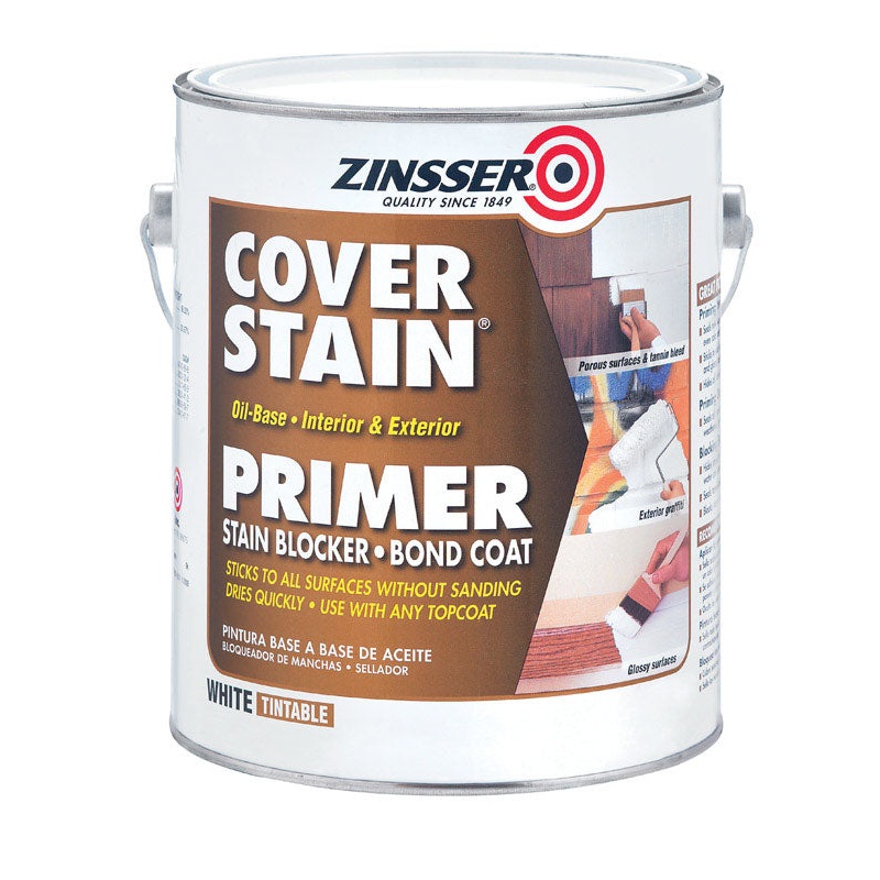 Zinsser Cover Stain Oil-Based Interior and Exterior Primer and Sealer 1 gal. White