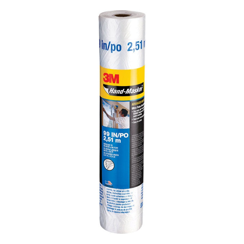 3M Light Weight Plastic Masking Films 99 in. W x 100 ft. L