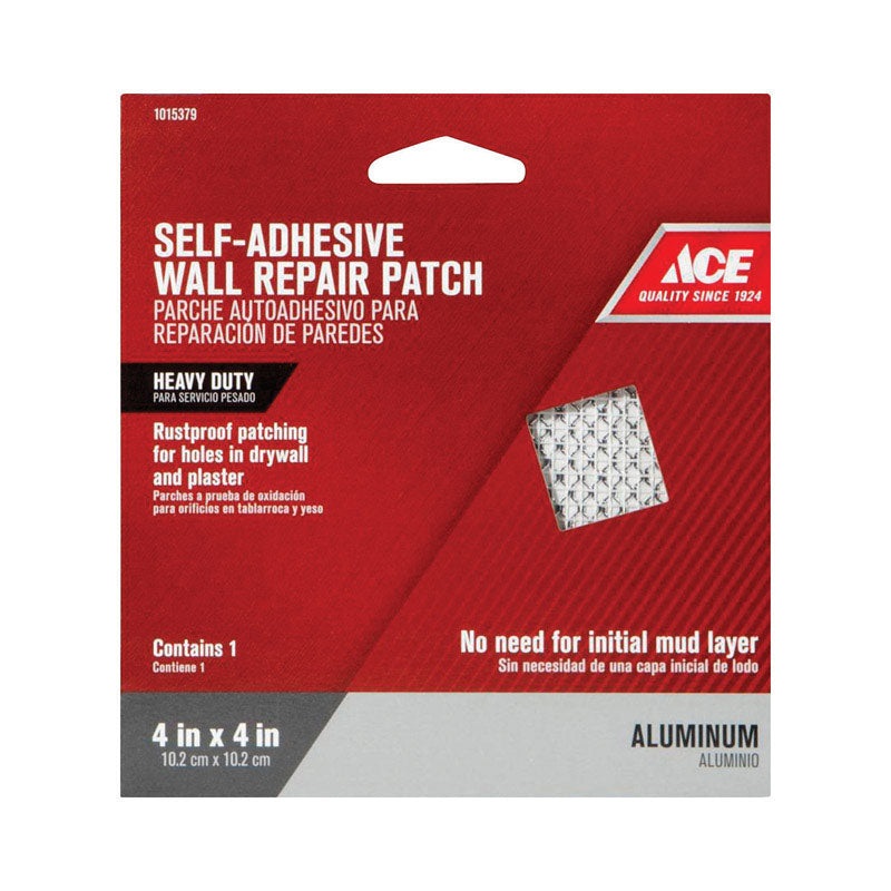 Ace 0.33 ft. L x 4 in. W Reinforced Aluminum White Self Adhesive Wall Repair Patch