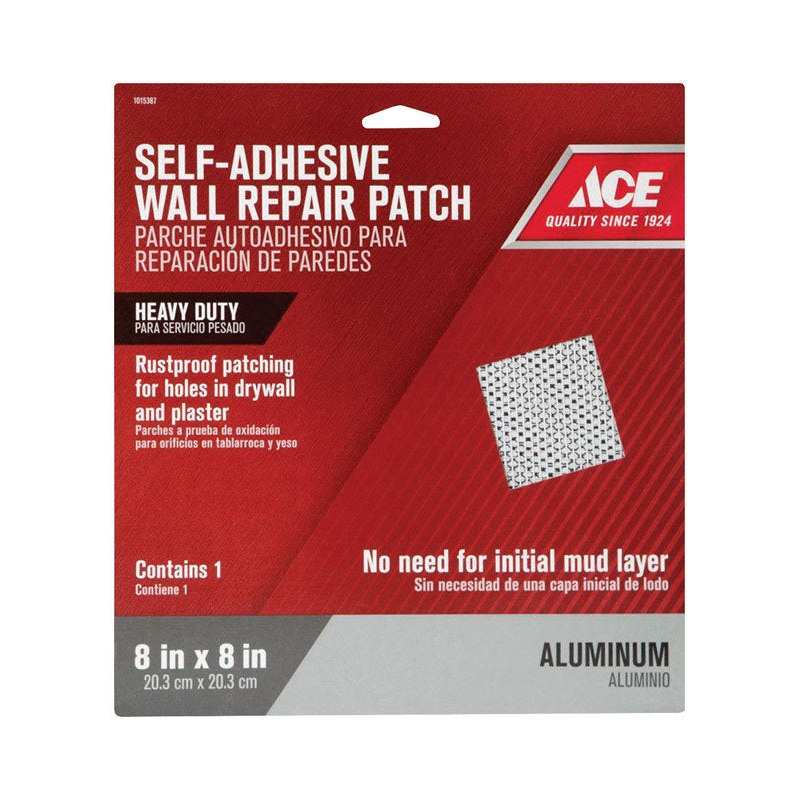 Ace 0.67 ft. L x 8 in. W White Self Adhesive Wall Repair Patch Reinforced Aluminum