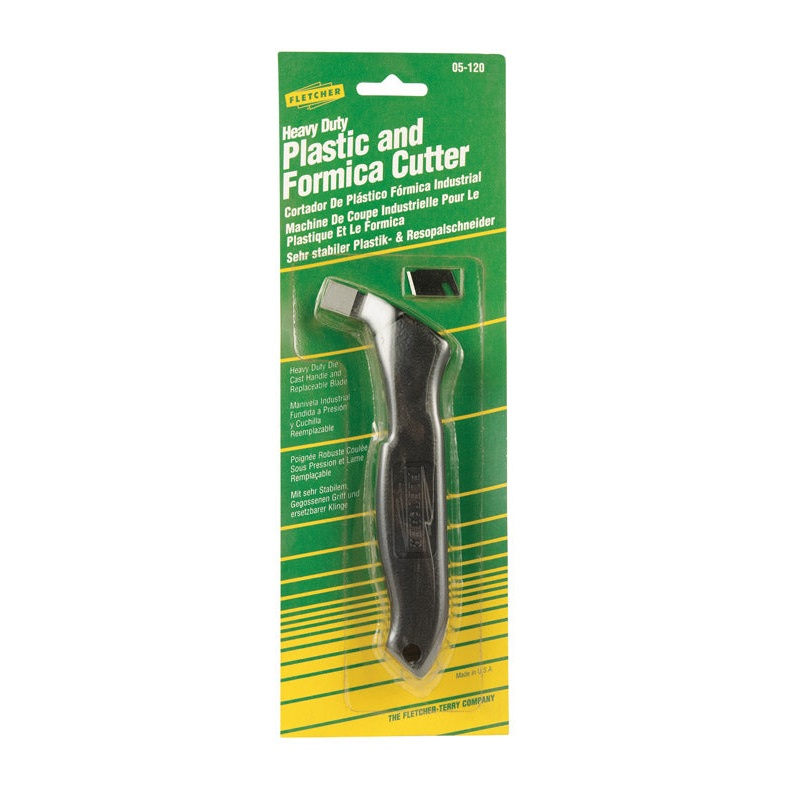 Fletcher Plastic and Formica 4 in. Fixed Blade Cutter Black 1 pk