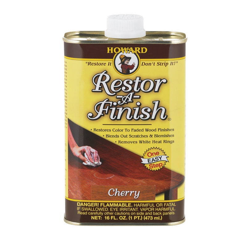 Howard Restor-A-Finish Semi-Transparent Cherry Oil-Based Wood Restorer 1 pt.