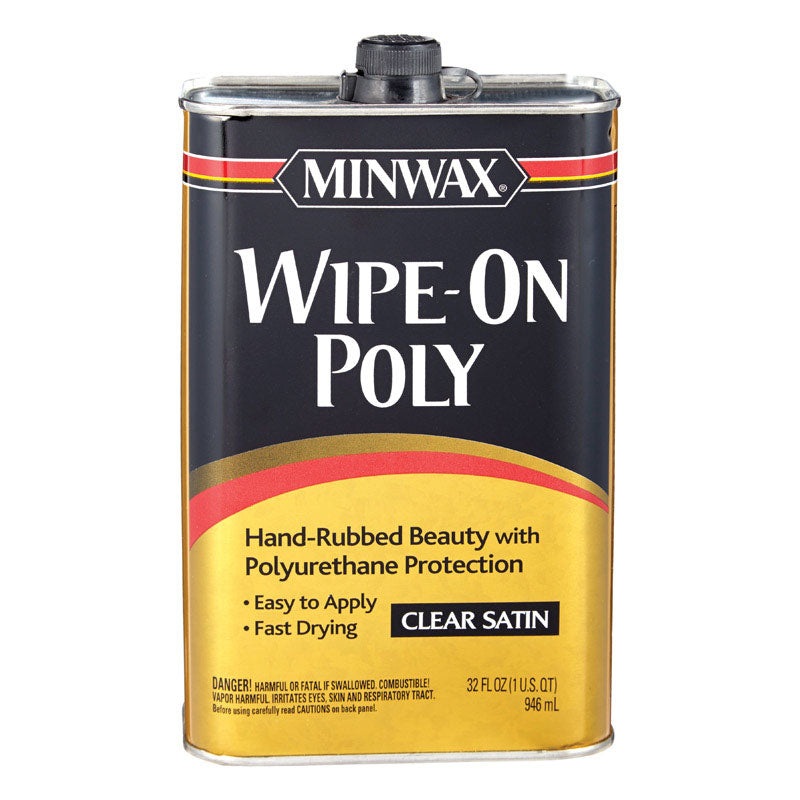 Minwax Indoor Clear Satin Wipe On Polyurethane 1 qt.