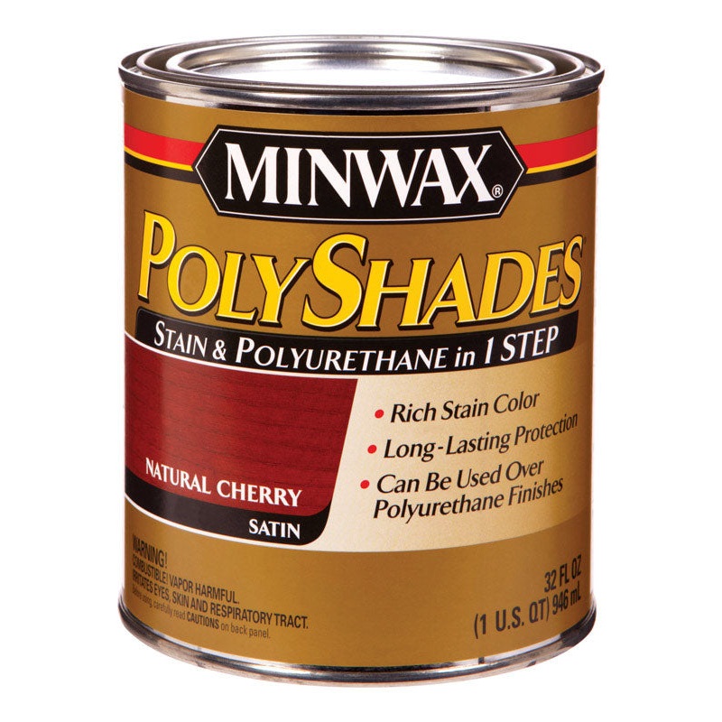Minwax PolyShades Transparent Polyurethane Polyurethane Stain Natural Cherry 1 qt.