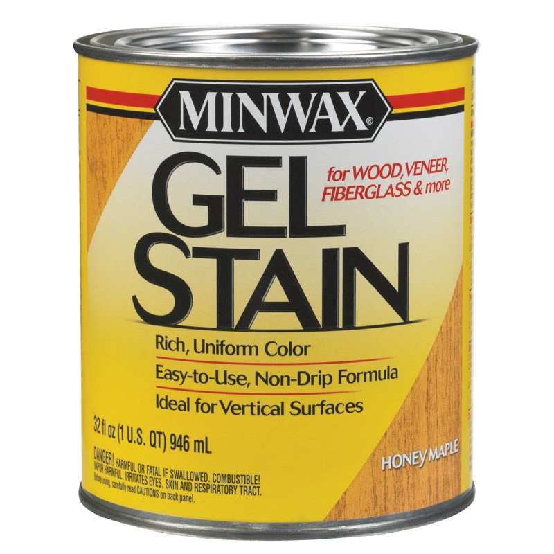 Minwax Transparent Oil-Based Gel Stain Honey Maple 1 qt.