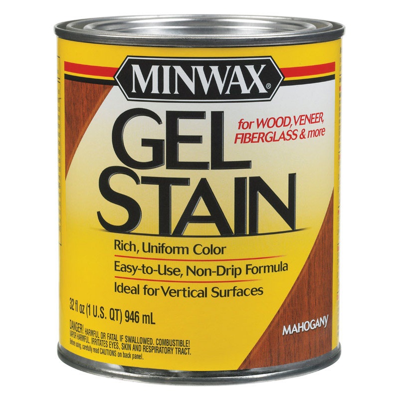 Minwax Transparent Oil-Based Gel Stain Mahogany 1 qt.