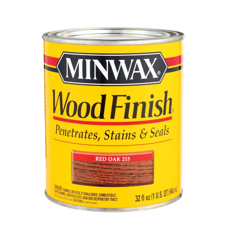 Minwax Wood Finish Transparent Oil-Based Wood Stain Red Oak 1 qt.