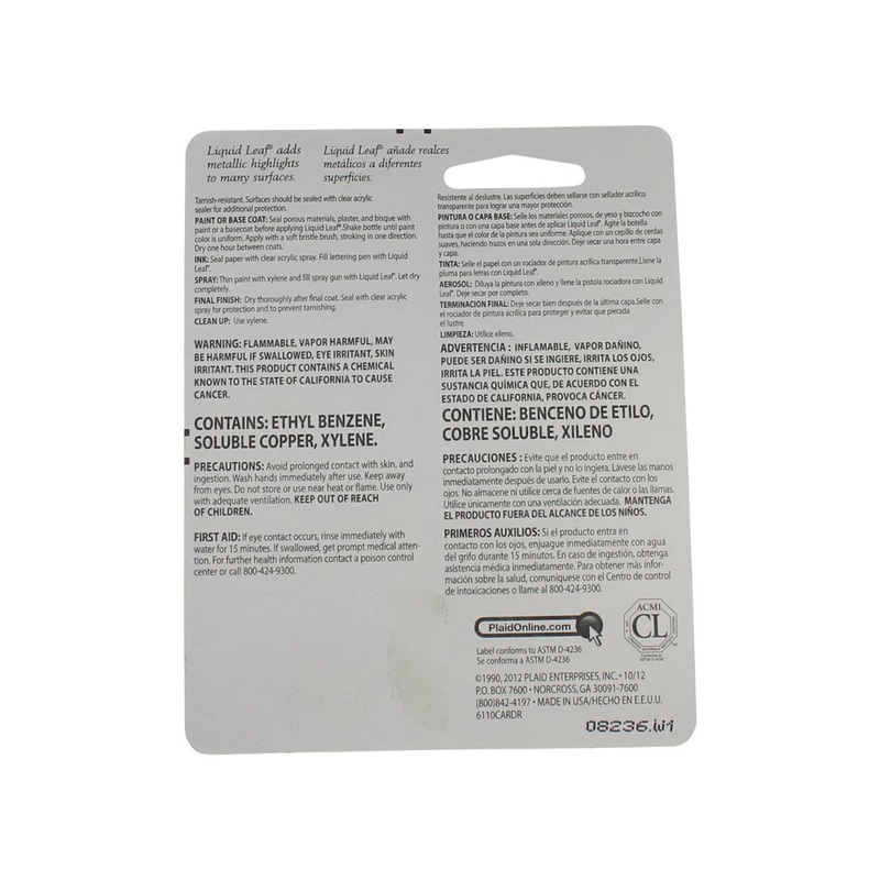 Plaid Metallic Classic Gold Glaze 0.8 oz.