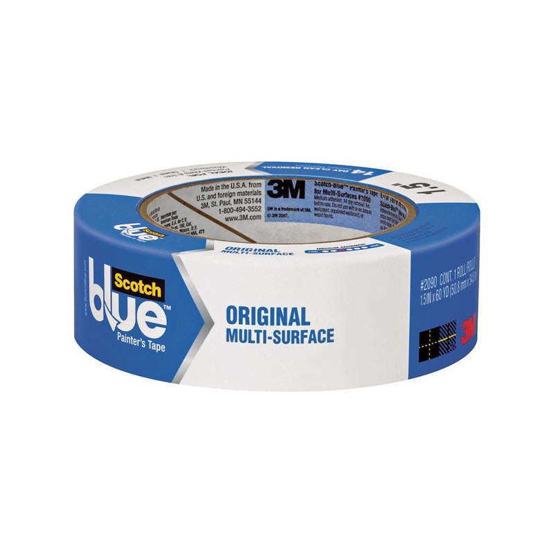 Scotch 1.41 in. W x 60 yd. L General Purpose Painter’s Tape Medium Strength Blue 1 pk