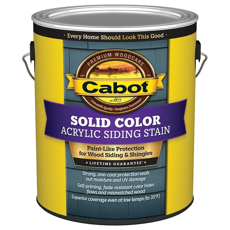 Cabot 800 140.0000812.007 Siding Stain, Ultra White, 1 gal, Pack of 4