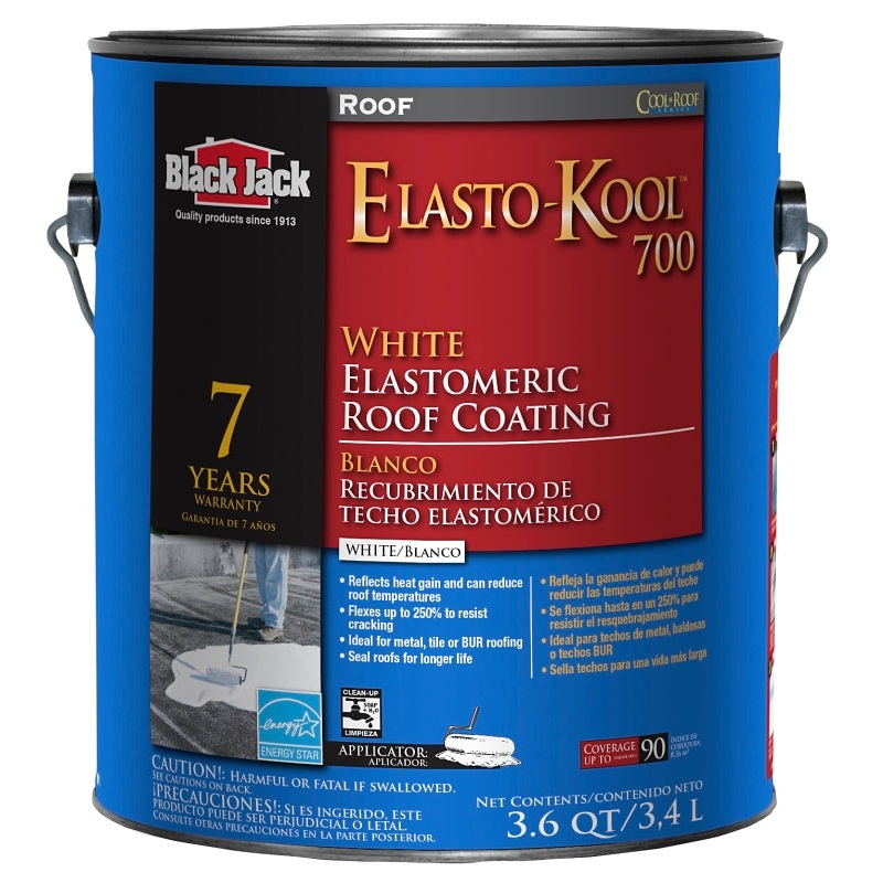 Gardner SK-7701 Elastomeric Roof Coating, White, 3.4 L Pail, Liquid, Pack of 4