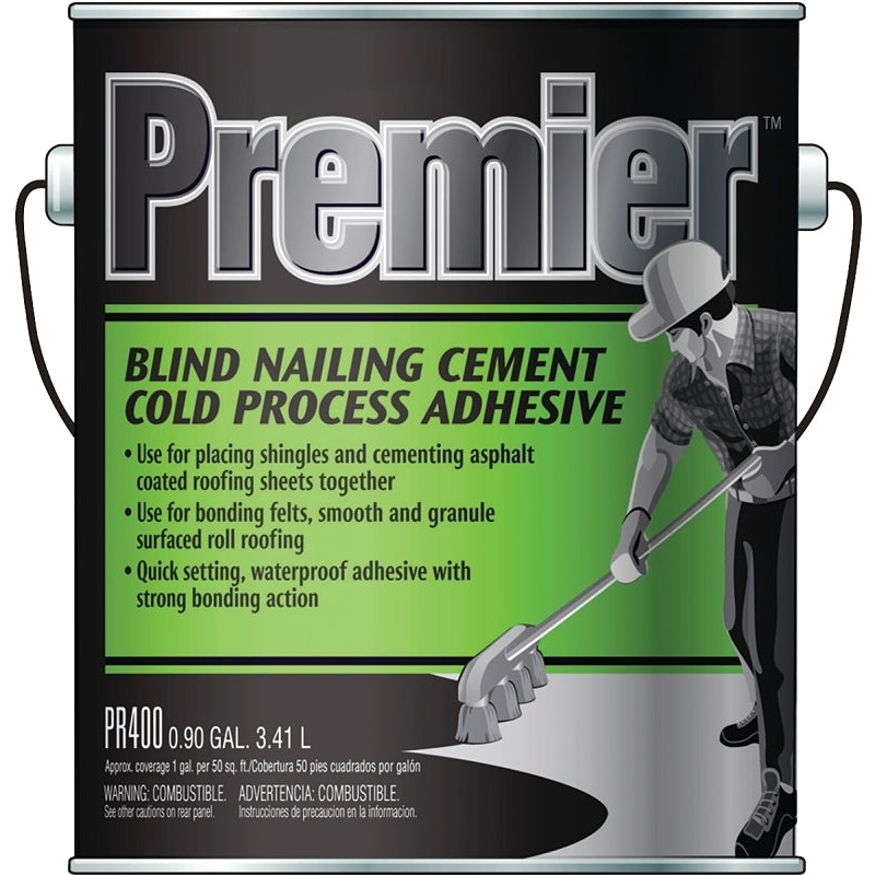 Henry PR400042 Adhesive Cement, Black, Liquid, Paste, 1 gal, Pack of 4