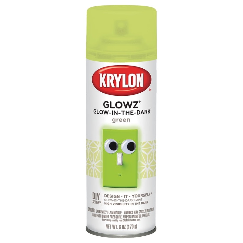 Krylon K03150007 Craft Spray Paint, Gloss, Green, 6 oz, Can